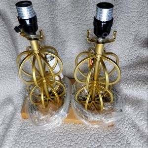 Small gold balloon lamps Double pack